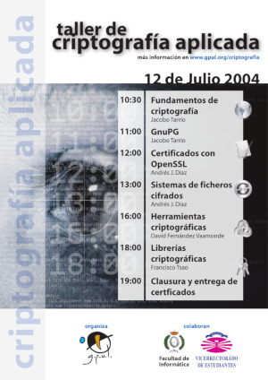 Cartel de las I Charlas de Criptografía